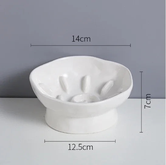 Slow Feed Flower Petal Elevated Pet Tableware