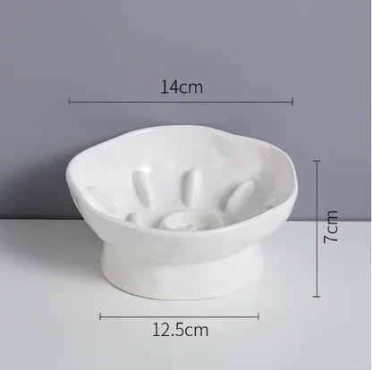 Slow Feed Flower Petal Elevated Pet Tableware