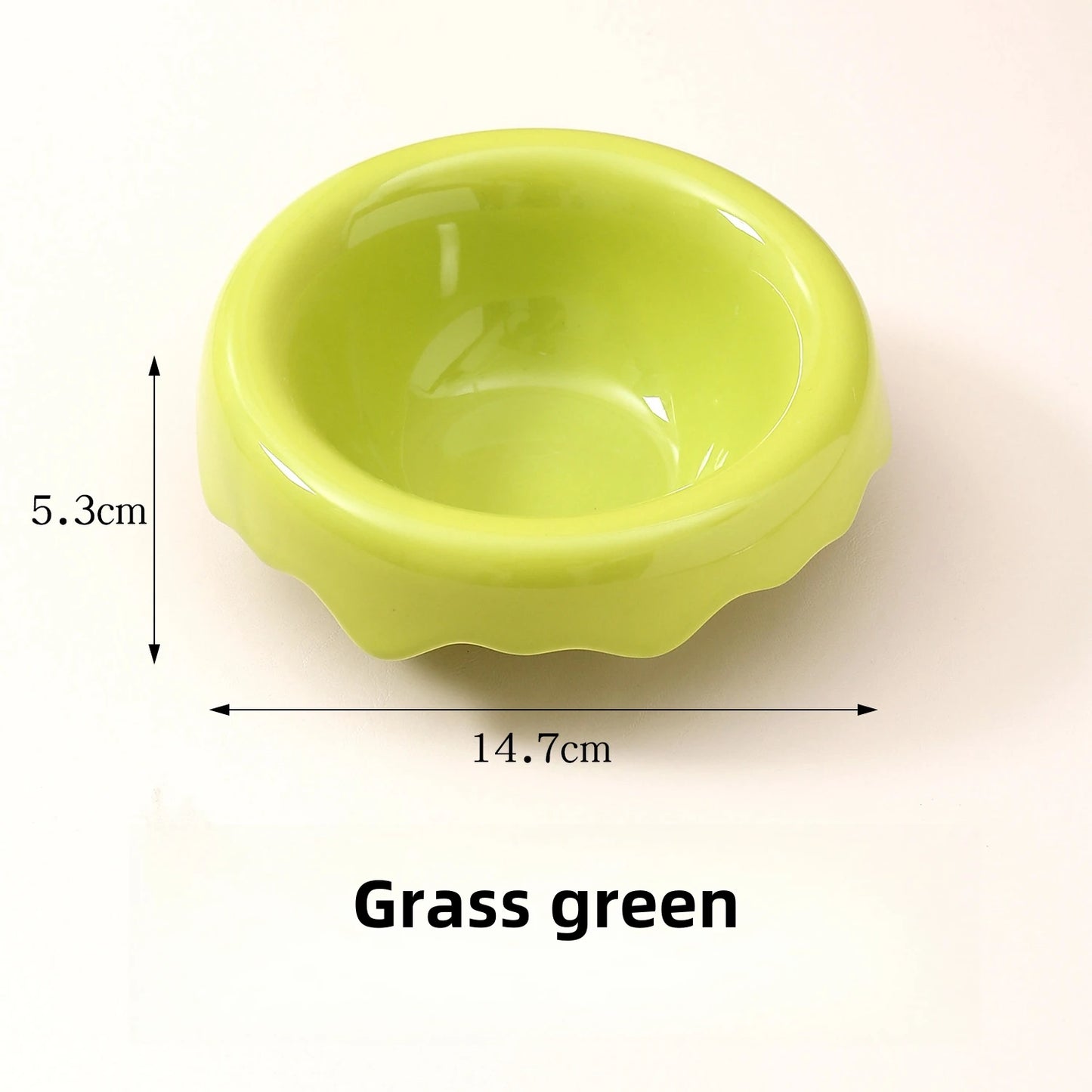 Petal Ceramic Removable Raised Pet Tableware