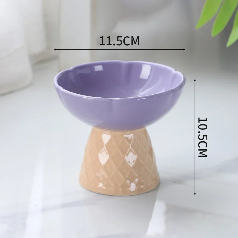 Ice Cream Elevated Pet Tableware