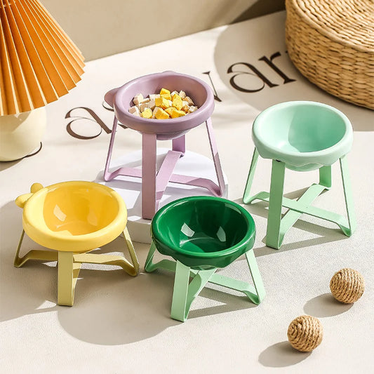 Rounded Elevated Pet Tableware