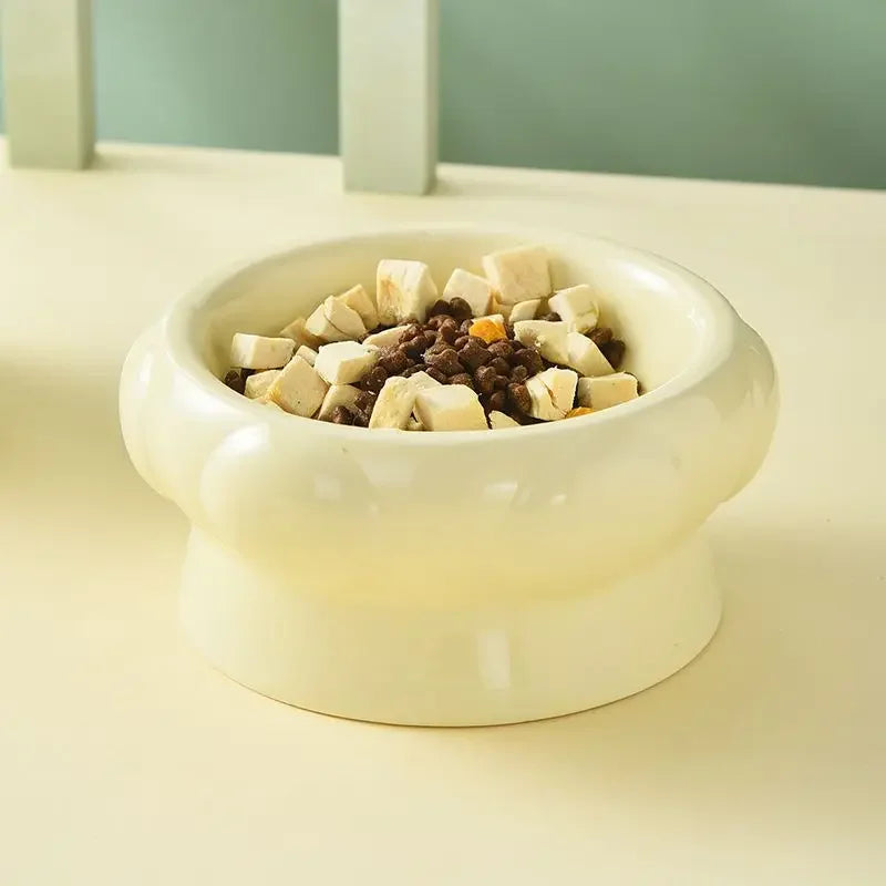 Textured Food Water Elevated Pet Tableware