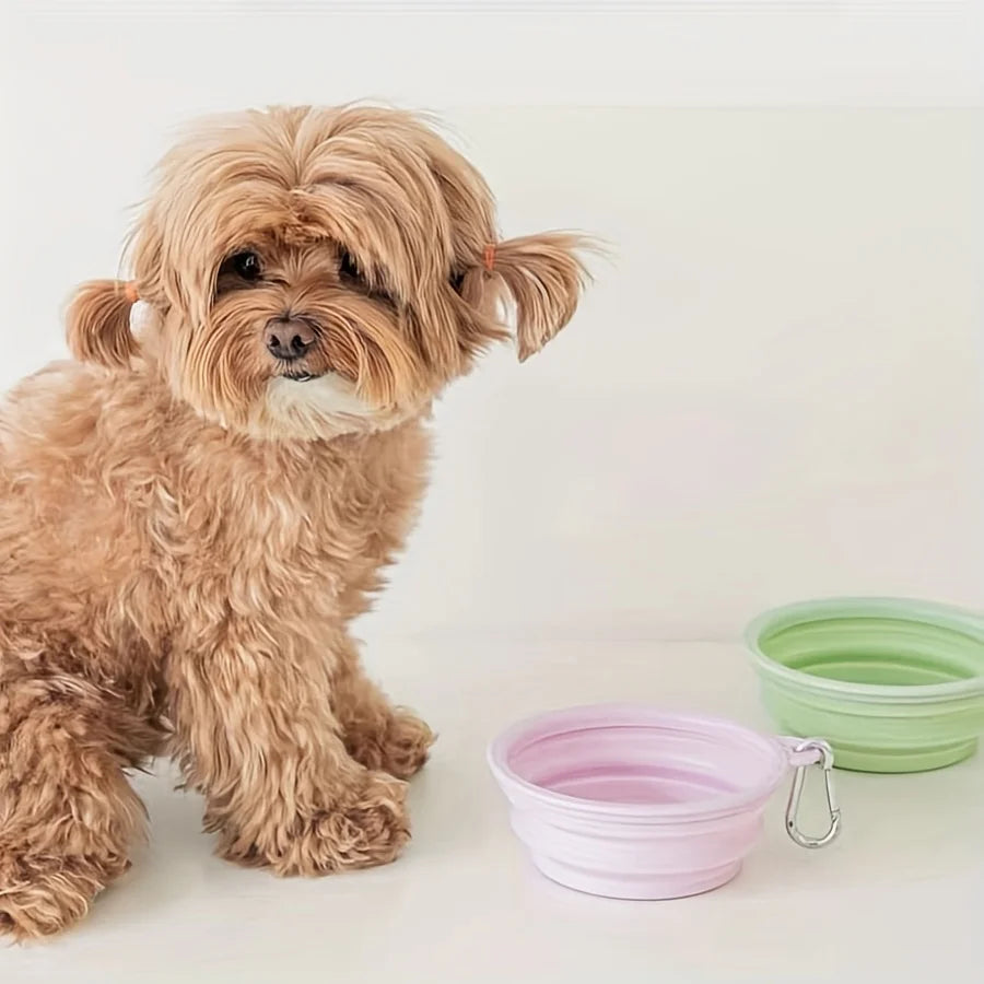 Pet Folding Silicone Portable Bowl