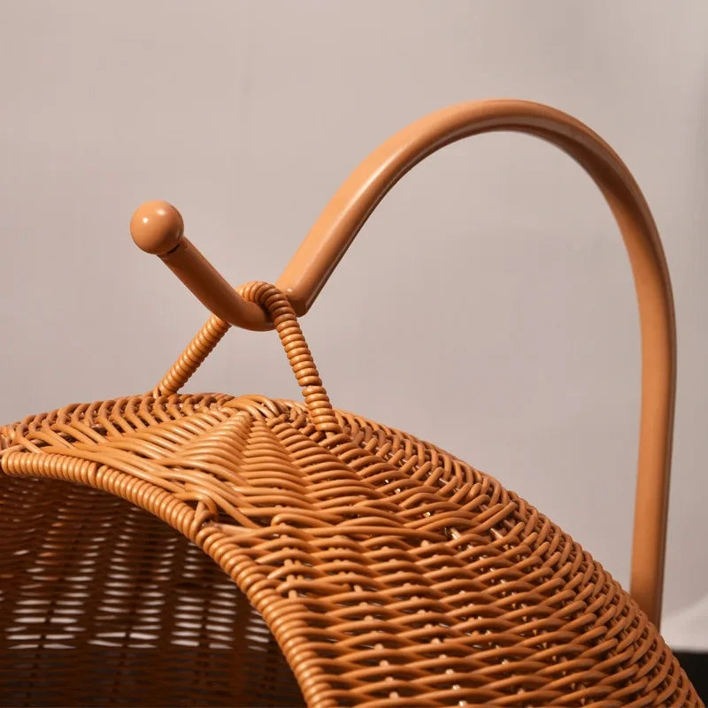 Luxurious Rattan Cradle Swing Pet Nest