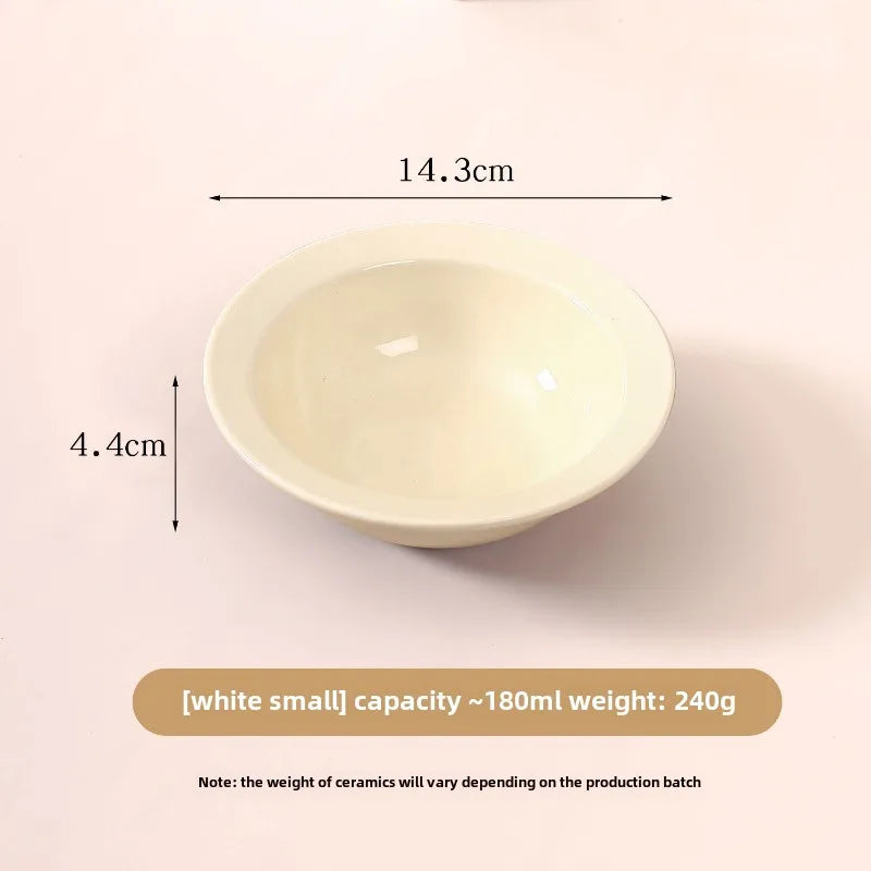 Round Edge Ceramic Pet Bowl