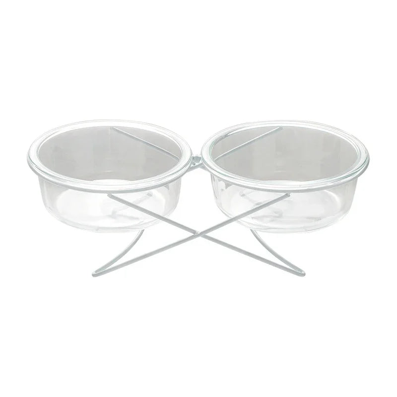 Transparent Glass Raised Tableware