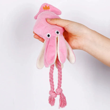 Interactive Octopus Plush Rope Pet Chew Toy