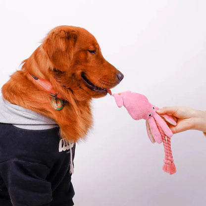 Interactive Octopus Plush Rope Pet Chew Toy