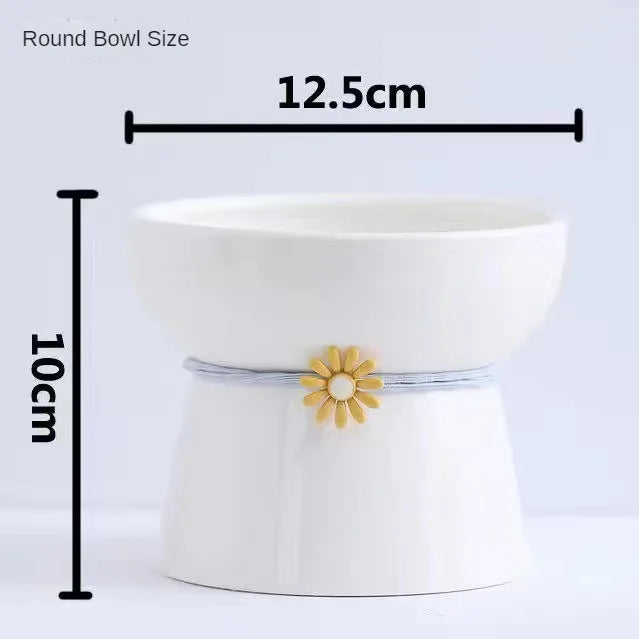 Daisy Tied Low/High Elevated Pet Tableware