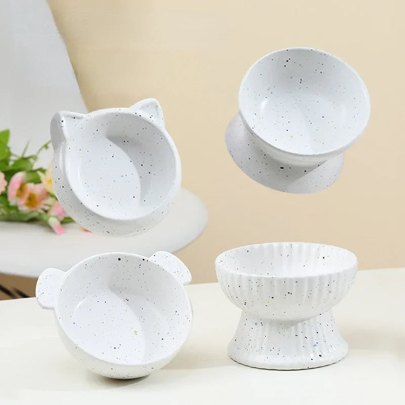 Porcelain Elevated Pet Tableware