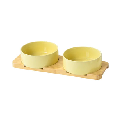 Multipurpose Bamboo Base Pet Tableware