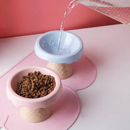 Ice Cream Raised Pet Tableware