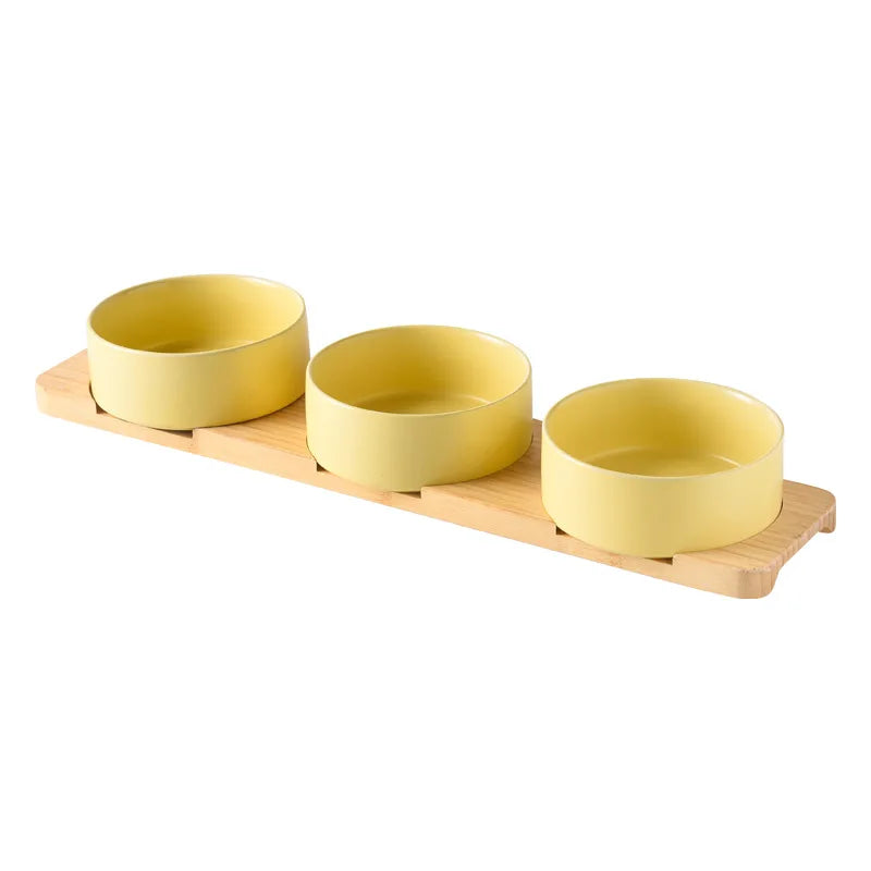 Multipurpose Bamboo Base Pet Tableware