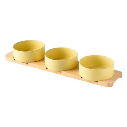 Multipurpose Bamboo Base Pet Tableware