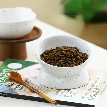 Porcelain Elevated Pet Tableware