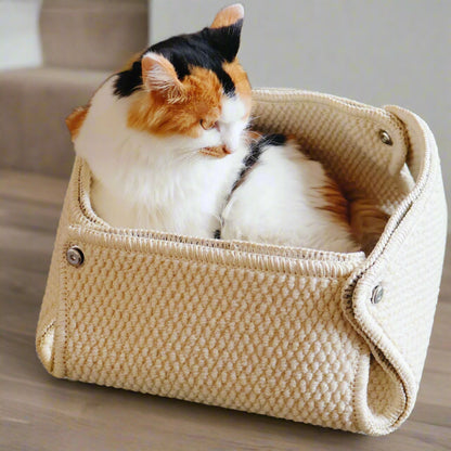 Soft Foldable Snap-Button Cat House