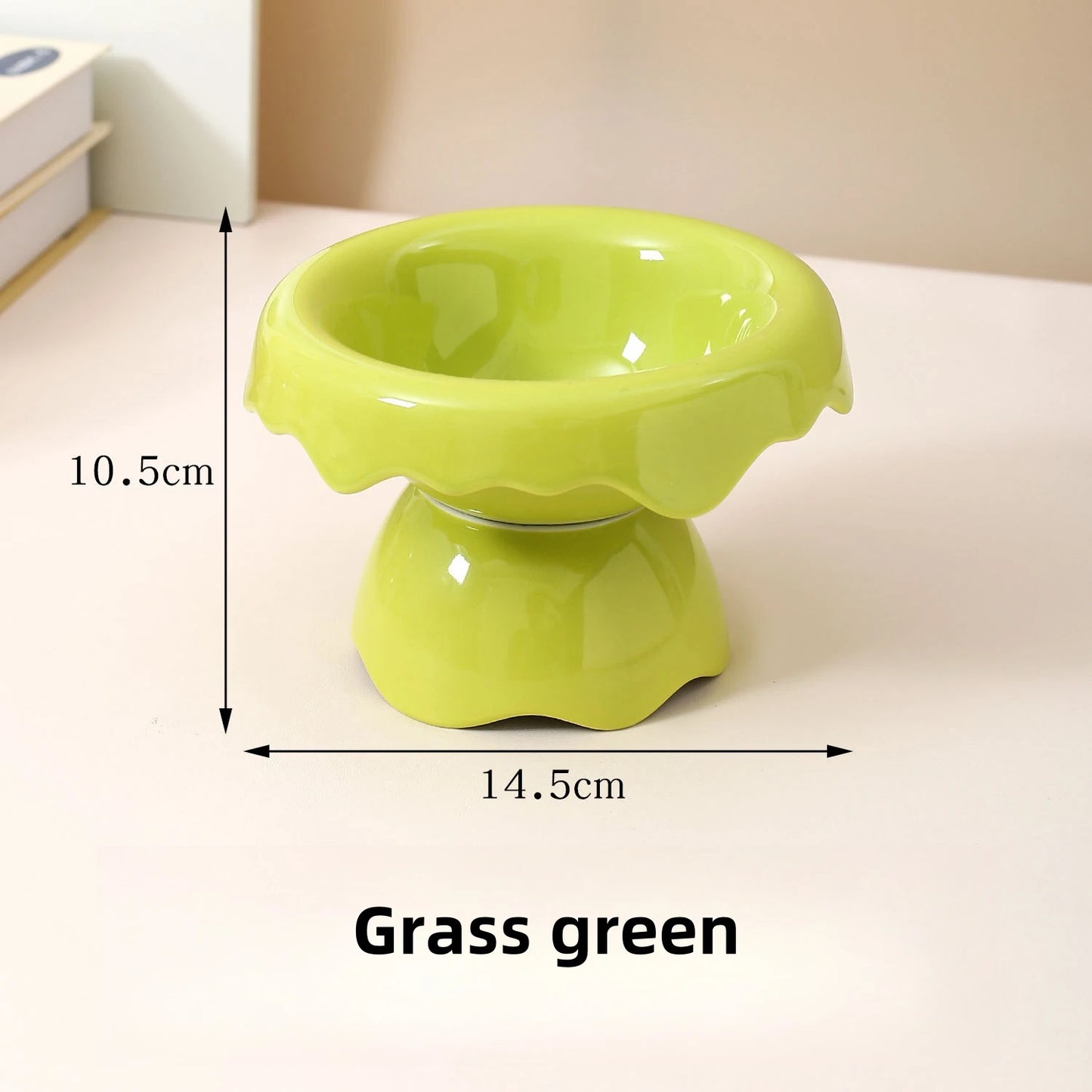 Petal Ceramic Removable Raised Pet Tableware