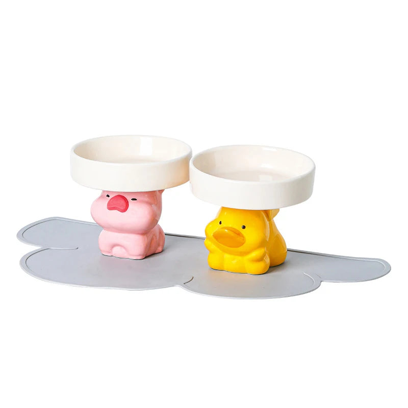 Playful Animal Pet Tableware