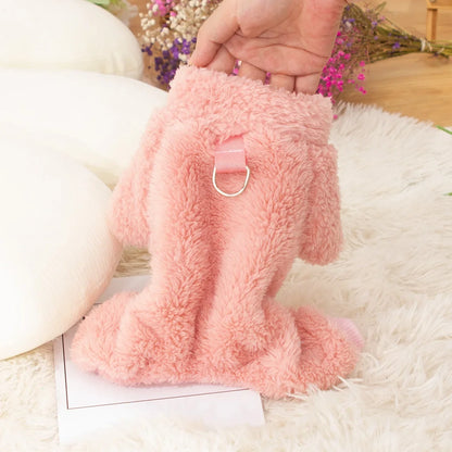 Soft Plush Warm Winter Pet Sweater Jumpsuit