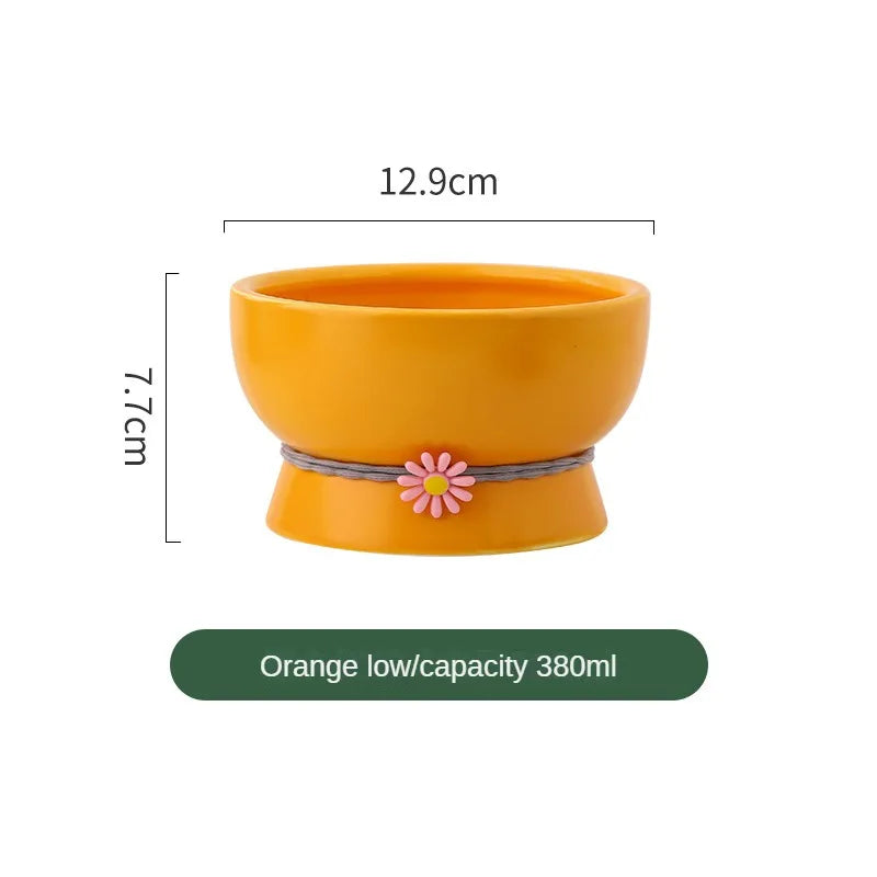 Daisy Tied Low/High Elevated Pet Tableware