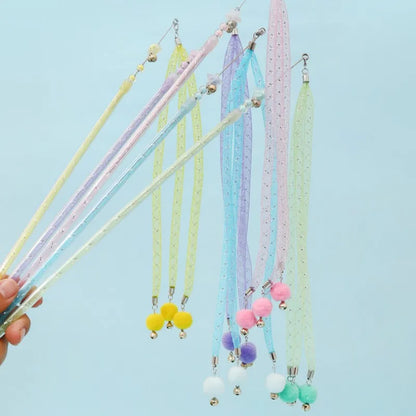 Wool Ball String Cat Toy Wand Stick