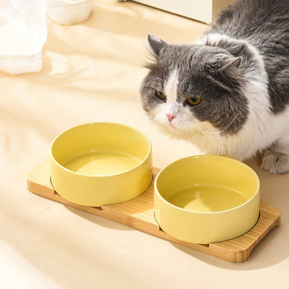 Multipurpose Bamboo Base Pet Tableware