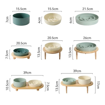 Slow Feed Bowl Round Elevated Tableware