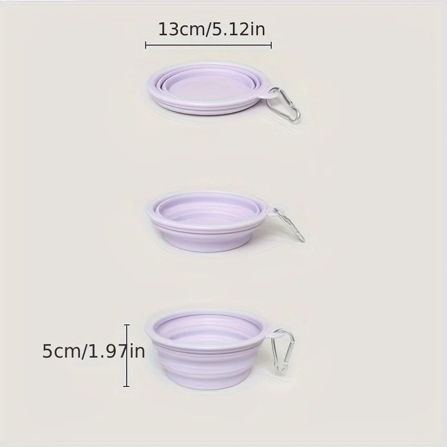 Pet Folding Silicone Portable Bowl