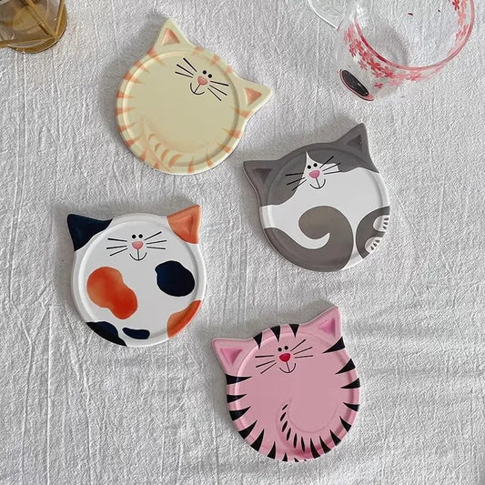 Cartoon Cat Heat Resistant Coaster