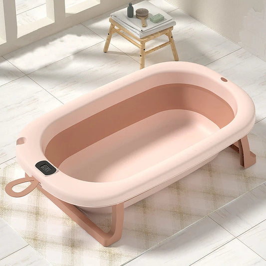 Real-time Temperature Folding Silicone Pet Bathtub