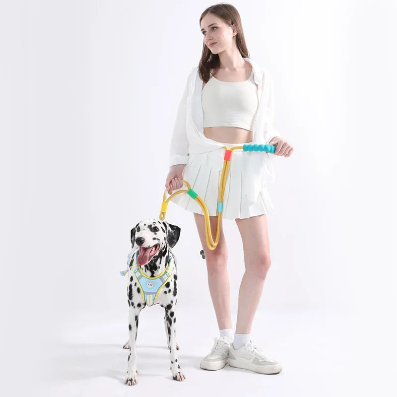 Multifunctional Hands-Free Cloud Foam Cotton Handle Dog Lead