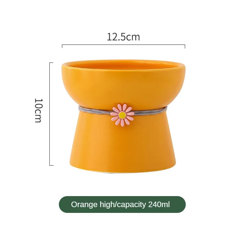 Daisy Tied Low/High Elevated Pet Tableware