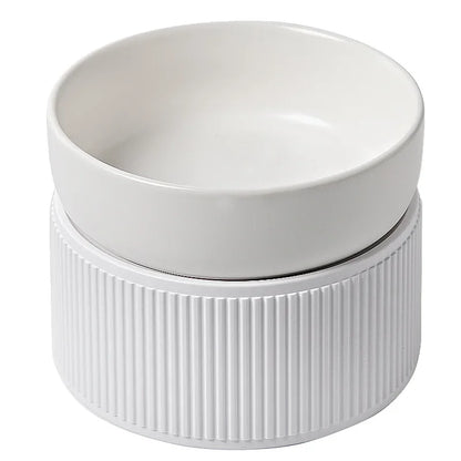 Round Textured Ribbed Base Pet Tableware