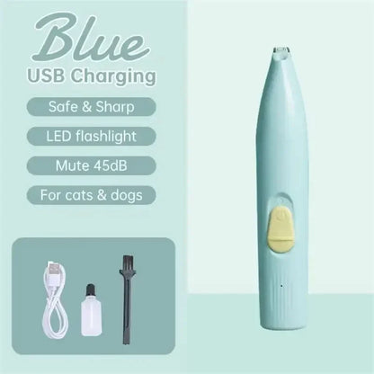 LED Light USB Rechargeable Electric Pet Hair Trimmer