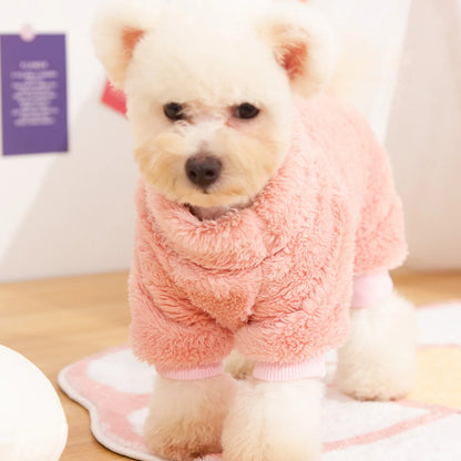 Soft Plush Warm Winter Pet Sweater Jumpsuit