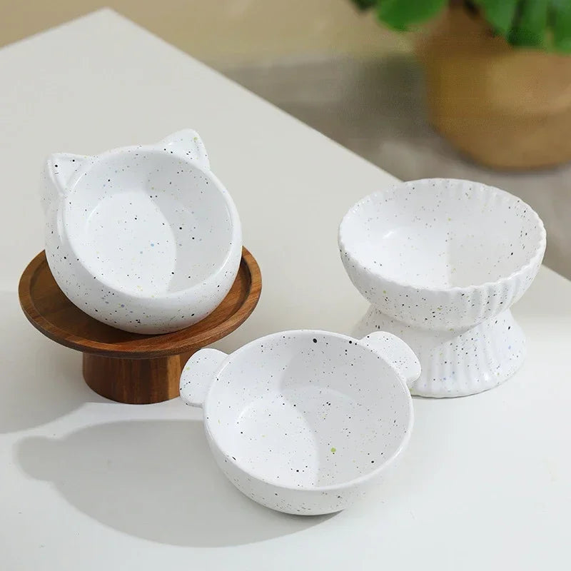 Porcelain Elevated Pet Tableware