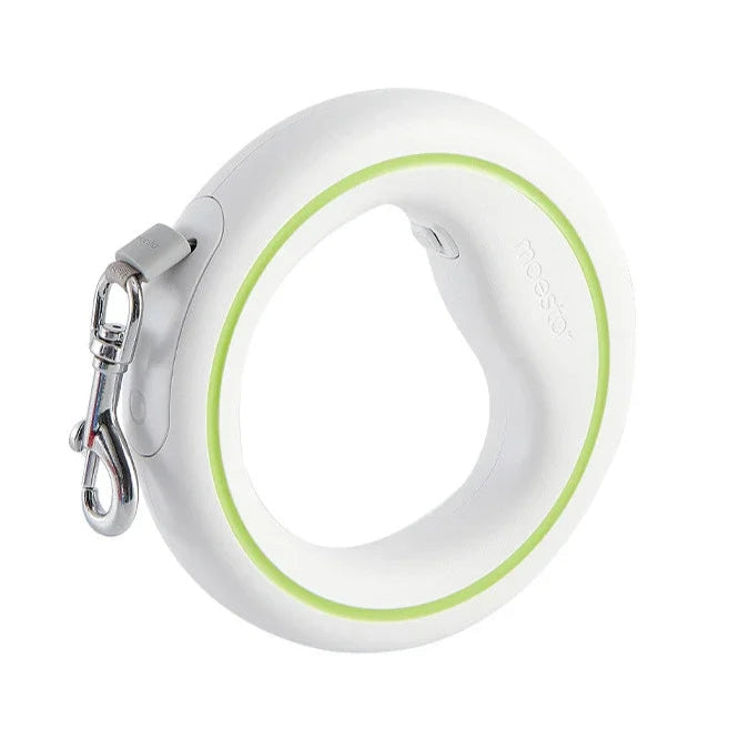 Circular Retractable 3M Pet Leash With Waste Bag Storage