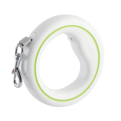 Circular Retractable 3M Pet Leash With Waste Bag Storage