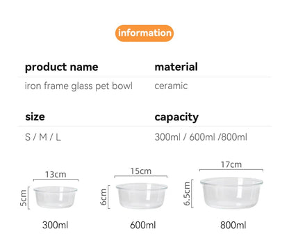 Transparent Glass Raised Tableware