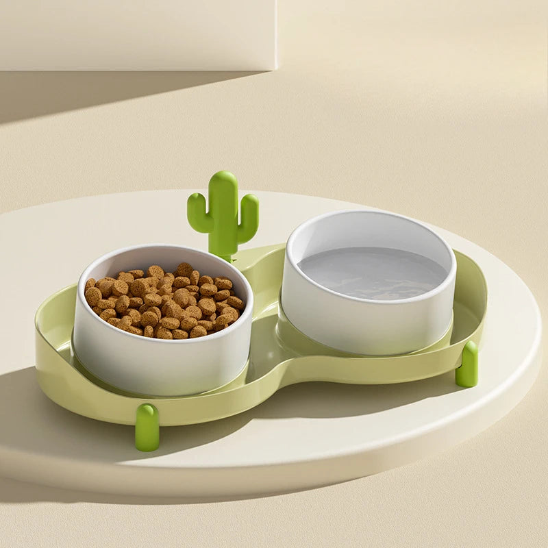 Fun Double Bowl Pet Tableware