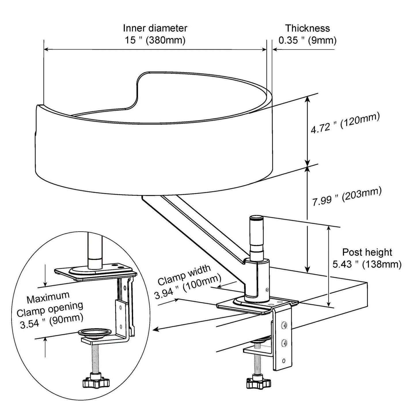 Modern 360° Rotating Adjustable Desktop Pet Bed