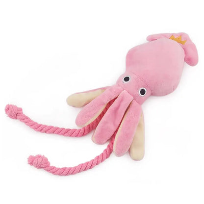 Interactive Octopus Plush Rope Pet Chew Toy