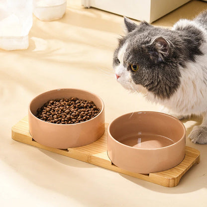 Multipurpose Bamboo Base Pet Tableware