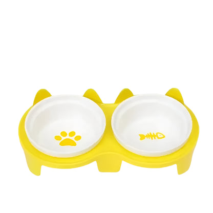 Fish Bone and Paw Print Pet Tableware