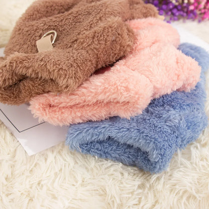 Soft Plush Warm Winter Pet Sweater Jumpsuit