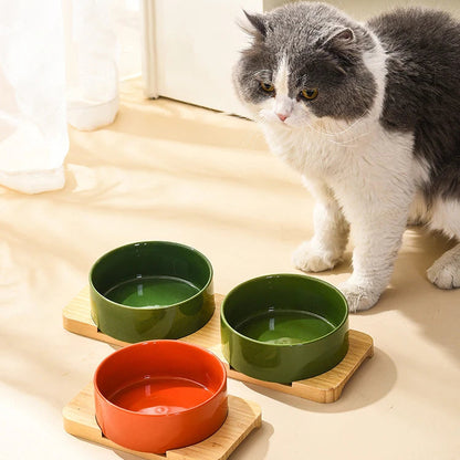 Multipurpose Bamboo Base Pet Tableware