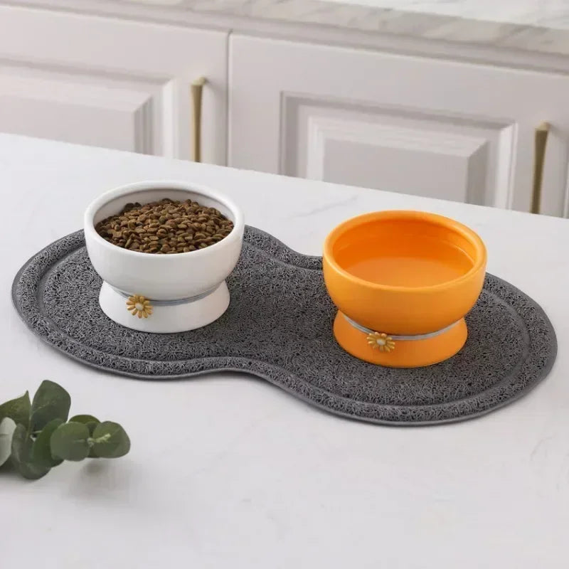 Daisy Tied Low/High Elevated Pet Tableware