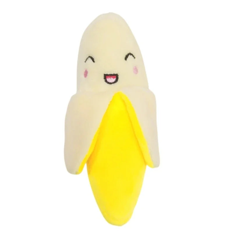 1PC Banana Plush Squeaky Dog Toy