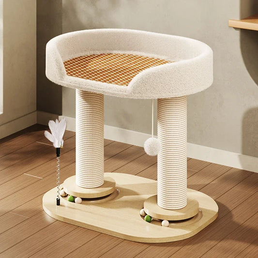 Sisal Cat Climbing Tree With Playtime Turntable