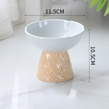 Ice Cream Elevated Pet Tableware